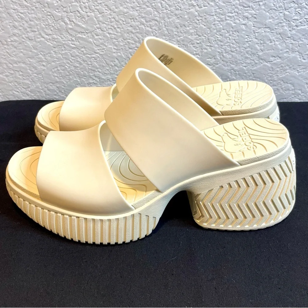 Sorel Sandal Honey White/Sea Salt, Ona Streetworks Slide Heel Women’s Size 9 - Picture 5 of 15